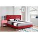 Julie Tufted Upholstered Low Profile King Panel Bed