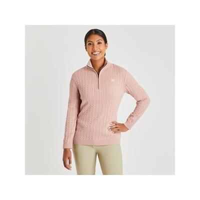 Piper Cable Knit Sweater - XS - Pink Pearl - Smartpak