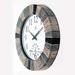 Infinity Instruments Outdoor Faux Slate Clock 10 Wall Clock Resin/Glass in Gray | 13 H x 13 W x 2 D in | Wayfair 15590ST-4339