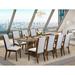 Canora Grey Calieb Removable Leaf Solid Wood Dining Set Wood/Upholstered in Brown | 30 H in | Wayfair A8C997BE811E4AE489111581242E5E8A