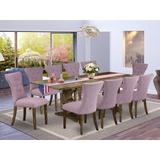 Canora Grey Calieb Removable Leaf Solid Wood Dining Set Wood/Upholstered in Brown | 30 H in | Wayfair 418A40A35AA94436839252A8CF5E381B