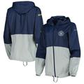 Women's Columbia Navy/Gray Milwaukee Brewers Flash Forward Windbreaker Full-Zip Jacket
