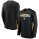 Men's Fanatics Branded Black Pittsburgh Penguins Authentic Pro Rink Performance Long Sleeve T-Shirt