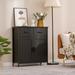 17 Stories 31.5" Tall Accent Chest Wood in Black | 31.5 H x 27.6 W x 11.8 D in | Wayfair FB5333D64F704204A70F78C7801D4457