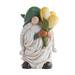 Wind & Weather Long-Bearded Gnome w/ Solar Lighted Flowers Resin/Plastic in Brown/Green/Yellow | 19.5 H x 12 W x 14.5 D in | Wayfair GO8594