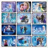 Disney-Frozen Movie Metal Sign for Children Cartoon Art Iron Painting Children's Room Nursery