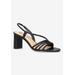 Extra Wide Width Women's Zariah Sandal by Bella Vita in Black Leather (Size 8 1/2 WW)