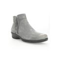 Women's Propet Waverly Suede Ankle Bootie by Propet in Grey Suede (Size 6 1/2 M)