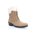 Women's Propet Winslow Suede Bootie by Propet in Latte (Size 6 1/2 M)