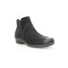 Women's Propet Waverly Suede Ankle Bootie by Propet in Black Suede (Size 10 M)