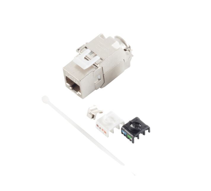 Helos Keystone-Modul Cat 6a 180°, werkzeuglos Image