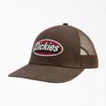 Dickies Patch Logo Trucker Cap - Dark Brown Size One (WHR51)