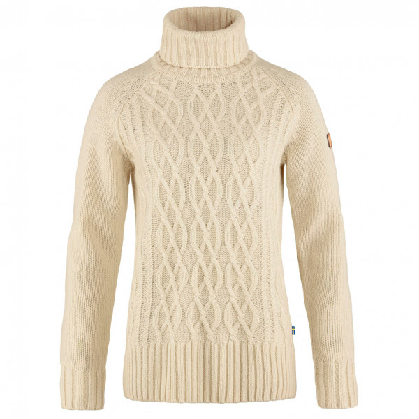 Fjällräven - Women's Övik Cable Knit Roller Neck - Wollpullover Gr M beige