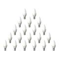 paul russells 6.5W LED Candle Light Small Bayonet Cap B15D, 60w Bulb, 806LM LED Bulbs, 6500K Daylight Lamps, Frosted C35 SBC Energy Saving Chandelier Lightbulbs, Pack of 20