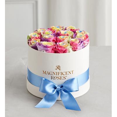 1-800-Flowers Flower Delivery Magnificent Roses Preserved Rainbow Roses Magnificent Roses Rainbow Roses One Dozen