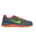 Nike Shoes | Euc Nike Dual Fusion Run 3 Gray/Orange/Neon Green Fit Sole Sneakers Mini | Color: Gray | Size: 9