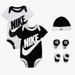 Nike Matching Sets | 5 Piece Nike Baby Gift Set / Outfit | Color: Black/White | Size: 0-6 Months