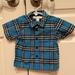 Burberry Shirts & Tops | Burberry Baby Button Down Shirt. 6m | Color: Blue | Size: 6mb