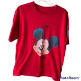 Disney Shirts | Disneyland Resort Mickey Mouse Disney Squad Red T Shirt Large | Color: Red | Size: L