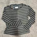 Anthropologie Sweaters | Anthropologie Striped Black & White, Half & Half, Exposed Stitching Sweater | Color: Black/White | Size: Xs