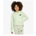 Nike Shirts & Tops | Nike Girls Sportswear Printed Fleece Hoodie Sweatshirt Dd7377-303 Girls Xl | Color: Green/White | Size: Xlg