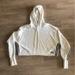 Adidas Tops | Adidas Recycled Cotton Cropped Cutoff Hoodie | Color: Cream | Size: S
