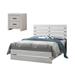 CDecor Home Furnishings Geary 2-Piece Bedroom Set w/ Nightstand Wood in White | 52.25 H x 63 W x 85.75 D in | Wayfair 206828Q-S2N