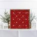 The Holiday Aisle® Pattern White Snowflake Wallpaper Red Wood in Brown | 16 H x 16 W x 1.5 D in | Wayfair CCB593DD6F7746D4813696DB0EBF489D