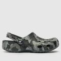 Crocs classic camo clog sandals in grey