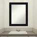 Latitude Run® Shiplap Navy Wood 28.25 x 22.25 in. Bathroom Vanity Non-Beveled Wall Mirror Wood in Brown | 28.25 H x 22.25 W in | Wayfair