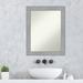 Latitude Run® Vista Brushed Nickel 22.25 in. x 28.25 in. Bathroom Vanity Non-Beveled Wall Mirror Plastic | 28.25 H x 22.25 W in | Wayfair