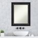 Red Barrel Studio® Grand Black Bathroom Vanity Non-Beveled Wall Mirror Plastic | 29.75 H x 23.75 W in | Wayfair F6A3EA91DA8247E99A6B6A268C66C3AF
