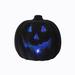 The Holiday Aisle® 8" Frocked Pumpkin, LED in Black | 8 H x 8 W x 8 D in | Wayfair C078C9B27F5D48979F5D78F5005158DB