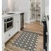 Brown Rectangle 2' x 3' Kitchen Mat - Wade Logan® Azzole Star Struck Kitchen Mat 36.0 x 24.0 x 0.08 in white/, Polyester | Wayfair