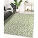 Green/White 120 x 96 x 0.08 in Area Rug - Everly Quinn Animal Print Machine Woven Area Rug in Green/Beige | 120 H x 96 W x 0.08 D in | Wayfair