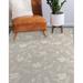 White 144 x 108 x 0.08 in Area Rug - Red Barrel Studio® Floral Machine Woven Polyester Area Rug in Tan Polyester | 144 H x 108 W x 0.08 D in | Wayfair