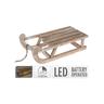 Ecd Germany - Luge en bois 50 cm avec lumières led - talla