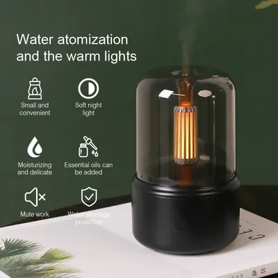 KINSCOTER-Diffuseur d'arômes portable pour la maison humidificateur d'air USB veilleuse d'huiles