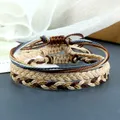Bracelet tressé Boho Warm Line pour hommes et femmes bracelet de couple coloré bracelets faits à