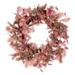 Vickerman 695357 - 22" Dusty Rose Fall Eucalyp/Berry Wreath (FQ221522) Harvest Wreath