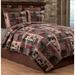 Killian Ridge Rustic Lodge Cotton Quilt Set - Reversible and Machine Washable