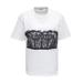 Woman's Cotton T-shirt With Corset Print - White - Alexander McQueen Tops