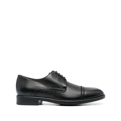Perforated-detail Derby Shoes - Black - Tom Ford Lace-Ups