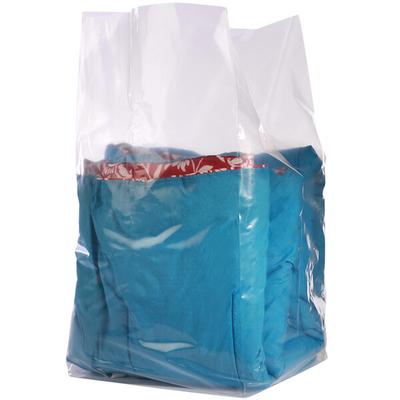 Lavex 24" x 24" x 48" 3 Mil Clear Gusseted Polyethylene Bag - 50/Case