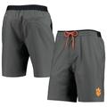 Men's Columbia Heathered Gray Clemson Tigers Twisted Creek Omni-Shield Shorts