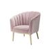 Accent Chair by Acme in Blush Pink Gold