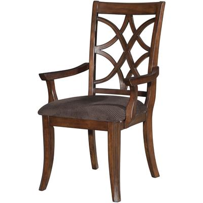 Arm Chair (Set-2) by Acme in Brown Dark Walnut