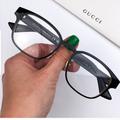 Gucci Accessories | Gucci Gg1118o 001 Eyeglasses Black Gold Square Metal Men | Color: Black/Gold | Size: Os