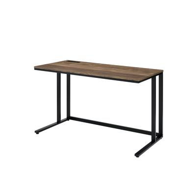 Built-In Usb Port Writing Desk by Acme in Walnut Black