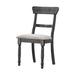 Side Chair (Set-2) by Acme in Light Brown Gray